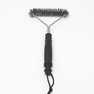 Non-stick Barbecue Grill BBQ Borstel Roestvrij Staaldraad Haren Borstels met Handvat Duurzaam Koken BBQ Gereedschap