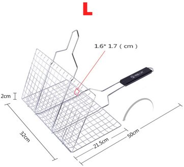 Non-stick Barbecue Rack Outdoor camping Grill Rack BBQ Clip Map Grill Gebraden Map Mand Tool Vlees Vis Groente BBQ Gereedschap