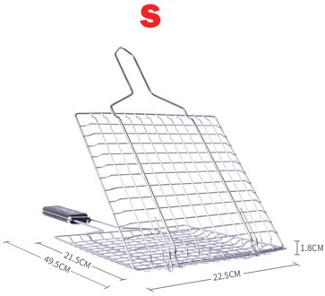 Non-stick Barbecue Rack Outdoor camping Grill Rack BBQ Clip Map Grill Gebraden Map Mand Tool Vlees Vis Groente BBQ Gereedschap