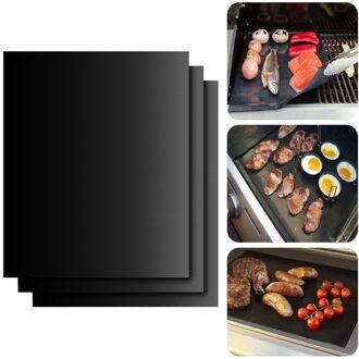 Non-stick BBQ Grill Mat 40 * 33cm Baking Mat Cooking Grilling Sheet Heat Resistance Easily Cleaned Kitchen Tools 33x40cm A
