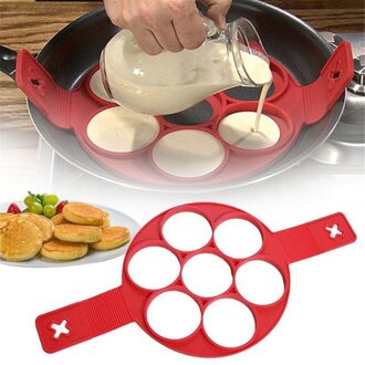 Non Stick Flippin' Fantastische Nonstick Pancake Maker Ei Ring Maker Keuken Flippin Ontbijt Eieren Omelet Flipjack