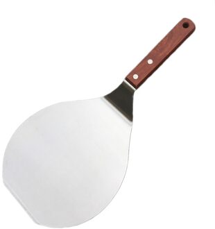Non Stick Gebak Roestvrijstalen Keuken Lifter Ronde Spatel Pizza Schil Paddle Opknoping Gat Bakken Hulpmiddel Cake Schop Chef
