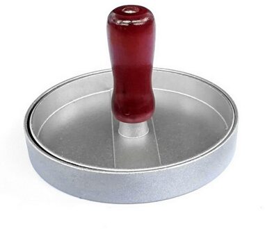 Non-stick Hamburger Druk Maker Rundvlees Grill Mold Making Perfect Pasteitjes Zelfgemaakte Aluminium Maker Hamburger Pers alloy rood handvat