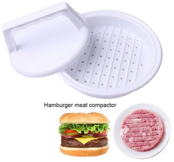 Non-stick Hamburger Druk Maker Rundvlees Grill Mold Making Perfect Pasteitjes Zelfgemaakte Aluminium Maker Hamburger Pers wit plastic