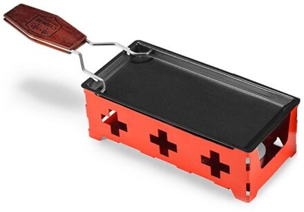 Non-stick Kaas Oven Mini Bbq Grill Smelter Pan Tray Met Opvouwbare Houten Handvat Bakken Tool