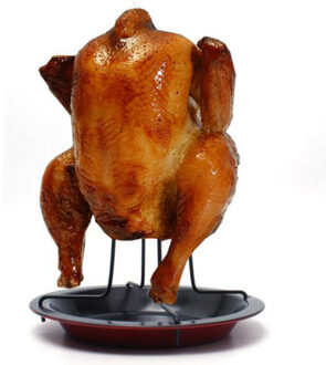 Non-stick Kip Koffiebrander Rack Met Kom Bbq Accessoires Gereedschap Barbecue Grillen Bakken Koken Pannen