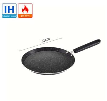 Non-stick Koekenpan Aluminium Pan Pannenkoek Ei Steak Koekenpan Pot Ontbijt Maker Omelet Pizza Pan Kookgerei Keuken tool 22cm