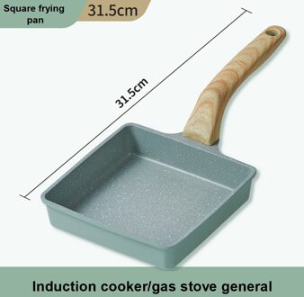 Non Stick Koekenpan Japanse Tamagoyaki Omeletten Aluminium Pan Ei Pannenkoek Maker Keuken Kookgerei
