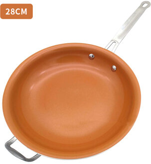 Non-stick Koperen Pannen Koekenpannen Met Coating Inductie Koken Oven Koken Pot Anti-aanbak Pan Kookgerei lucht blauw