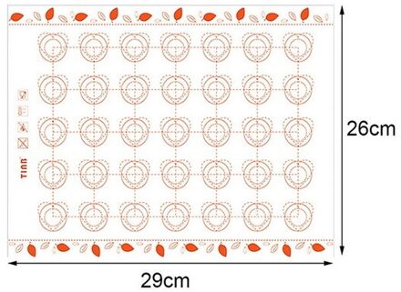 Non Stick Macaron Siliconen Bakken Mat Vel Deeg Roll Matten Bakvormen Gereedschap Cookie Pasta Fondant Gebak Cake Oven Lade Liner pad