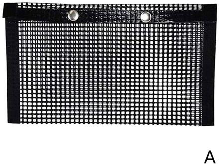 Non-stick Mesh Grillen Bag Herbruikbare Bbq Groente-en Vlees Hoge Temperatuur Barbecue Grills Tas Opbergtas barbecue Warmte zwart / L