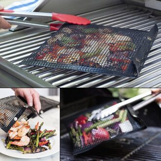 Non-stick Mesh Grillen Zak Outdoor Picknick Toolbarbecue Bag Herbruikbare En Te Schoon Non-stick bbq Bakken Bag45 #