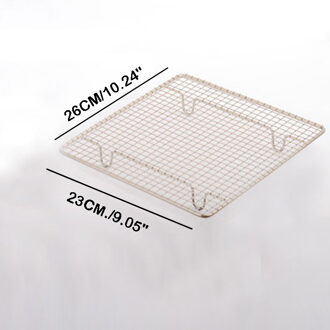 Non-stick Netto Dampende Cookies Frame Metalen Bakken Rack Taart Mesh Cooling Rekken Plank Drogen Stand Houder Koken Kithen gereedschap 26x23cm goud