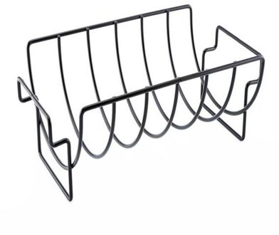 Non-stick Rib Plank Bbq Stand Barbecue Gebraden Rack Rundvlees Bbq Kip Stalen Rek Grillen Ribben Baske Grillen w7H2