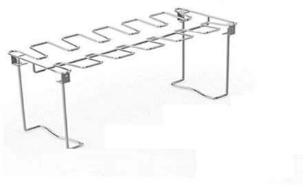 Non-stick Rib Plank Stand Barbecue Rib Gebraden Rack Rvs Grillen Bbq Kip Rundvlees Ribben Rack Grillen Mand grill Netto