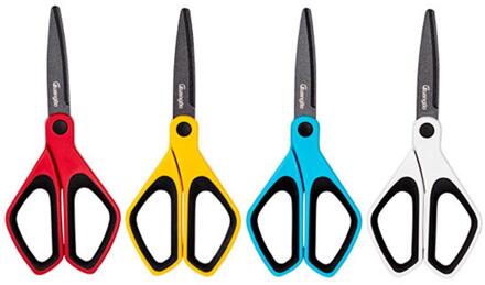 Non-stick Schaar Professionele Stainlesst Grip Rechte Kantoor Ambachtelijke Schaar Staal Comfort Sof Hand Schaar