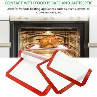 Non-stick Siliconen Bakken Mat Cookie Pad Rolling Deeg Mat Temperatuur Meel Fiber Mat Herbruikbare Hoge Glas Slip Fondan p6C5 30cm x 40cm