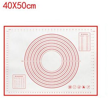 Non-Stick Siliconen Bakken Mat Non-stick Kneden Gebak 40*50/50*60Cm Opvouwbare Keuken Gereedschap 1pc Bakvormen Rolling Deeg Pad veelkleurig A2