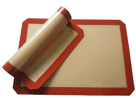 Non-stick Siliconen Bakken Mat Pad Bakplaat Glasvezel Rolling Deeg Mat Bakken Tools voor Gebak Cookies macaron