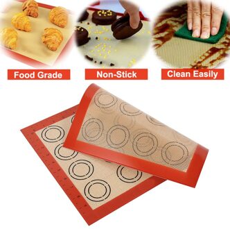 Non-stick Siliconen Bakken Mat Rolling Deeg Mat Grote Maat Voor Cake Cookie Macaron Pad Vel Bakken Gebak Gereedschap
