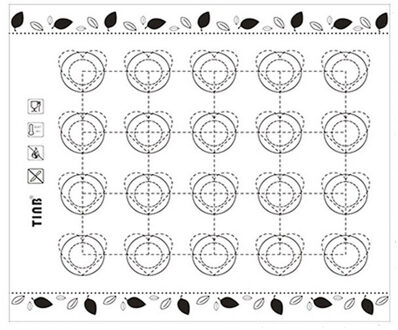 Non-stick Siliconen Bakken Matten Vel Voor Oven Schaal Rolling Deeg Mat Keuken Gadgets Kookgerei Gebruiksvoorwerpen Bakvormen Accessorie 40x30cm zwart