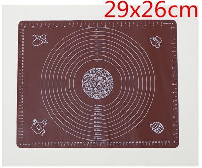 Non-stick Siliconen Verdikking Mat Rolling Deeg Liner Pad Gebak Cake Bakvormen Pizza Cake Board Keuken Bakken Accessoires koffie M
