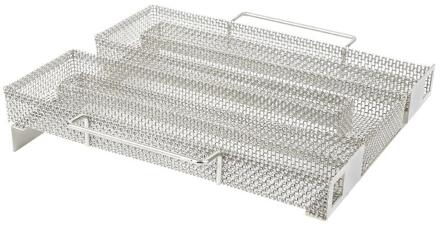 Non-stick Triple Vis Grillen Mand Metalen Handvat Bbq Vlees Rek Vis Grill Grillen Barbecue Outdoor Tool Accessoires