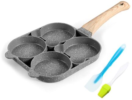 Non-stick Vier-Gat Omelet Eieren Pancake Maker Koekenpan Keuken Inductie Muffin Pot Burger Mold