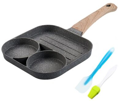 Non-stick Vier-Gat Omelet Eieren Pancake Maker Koekenpan Keuken Inductie Muffin Pot Burger Mold