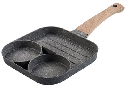 Non-stick Vier-Gat Omelet Eieren Pancake Maker Koekenpan Keuken Inductie Muffin Pot Burger Mold