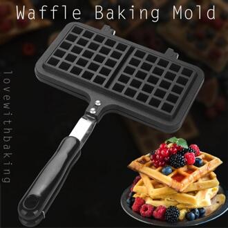 Non-stick Wafelijzer Pan Mould Mold Pers Plaat Eieren Bubble Bakken Tool Ontbijt Machine Cake Maker Hoge