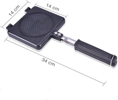 Non-stick Wafels Maker Mold Draagbare Iron Machine Huishouden Keuken Gas Pan Bubble Ei Taart Oven Ontbijt Machine Cake maker option A