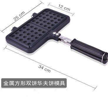 Non-stick Wafels Maker Mold Draagbare Iron Machine Huishouden Keuken Gas Pan Bubble Ei Taart Oven Ontbijt Machine Cake maker option B