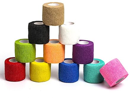 Non Woven Bandage Wrap Zelfklevende Ademend Elastische Stretch Sport Tape Voor Hond Huisdier Gereedschappen A2