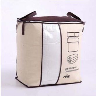 Non-woven Draagbare Kleding Opbergtas Organizer 45.5*51*29Cm Vouwen Closet Organizer Voor Kussen quilt Deken Beddengoed Simple stijl