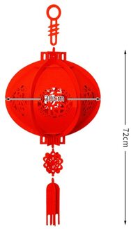 Non-woven Drie-Dimensionale Rode Lantaarns Opknoping Decoratie Jaar Decoraties Lente Festival Levert