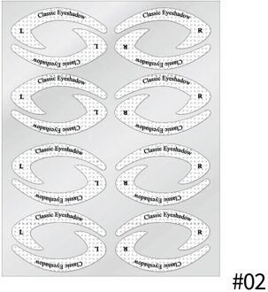 Non-woven Oogmake-up Stencils Eyeliner Template Shaping Tool Wenkbrauwen Oogschaduw Make Template Tool Stickers Card Lui Nuttig 1stk 01