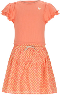 Nono meisjes jurk Koraal - 104