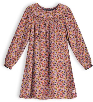Nono Meisjes jurk wide fit - Manilla - Sunset roze - Maat 134/140