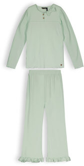 Nono Meisjes pyjama - Kushion - Soft pistache - Maat 110