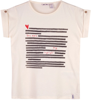 Nono meisjes t-shirt Naturel - 110