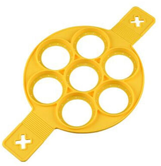 Nonstick Pancake Maker 4 Grids Siliconen Keuken Pancake Mold Ei Koken Tool Gebakken Ei Ring Maker kleur 1