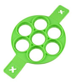 Nonstick Pancake Maker 4 Grids Siliconen Keuken Pancake Mold Ei Koken Tool Gebakken Ei Ring Maker kleur 2