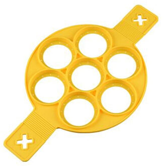 Nonstick Pancake Maker 4 Grids Siliconen Keuken Pancake Mold Ei Koken Tool Gebakken Ei Ring Maker kleur 3