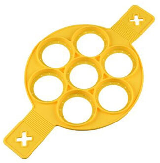 Nonstick Pancake Maker 4 Grids Siliconen Keuken Pancake Mold Ei Koken Tool Gebakken Ei Ring Maker kleur 4