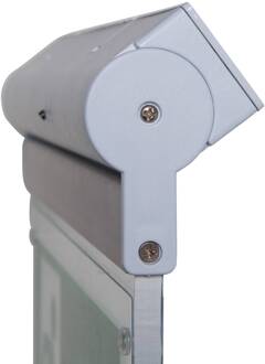 Noodlamp L-LUX standaard Eco wand/plafond Autotest wit RAL 9003, groen