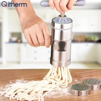 Noodle Maker Manual Noodle Machine Pasta Press Maker Stainless Steel Pressing Machine Household Kitchen Handmade Noodle Machine