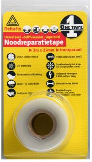 Noodreparatie Tape Siliconen Zwart 25 Mm X 3 Mtr.