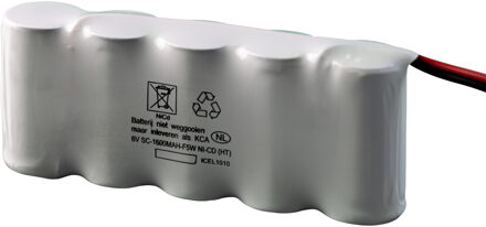 Noodverlichtingsaccu Sub-C SBS 6V 1.5Ah