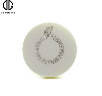 Noord Wolf Platte Foam Polijsten Pad 130Mm 5 Inch Car Care Detaillering Pads Voor Polijstmachine Snijden 1 stk geel pad